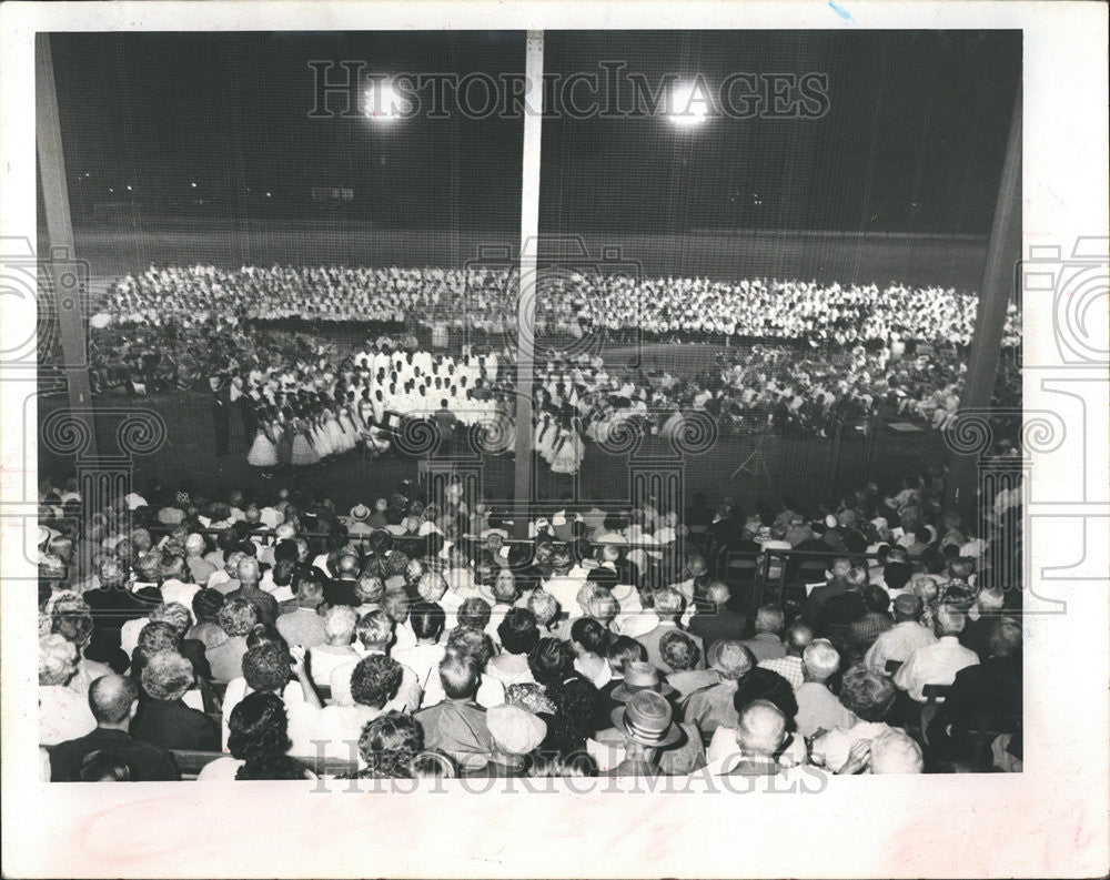 1960 Press Photo Fourth Annual Festival of Music at Al Lang Field. - Historic Images