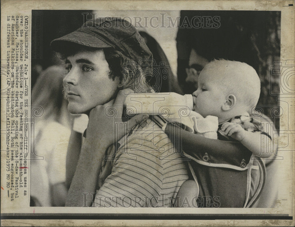 1973 Press Photo Festival of American Folklore - Historic Images