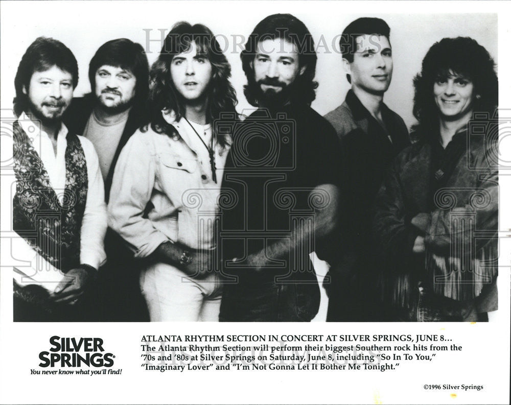 1996 Press Photo Atlanta Rhythm in concert at the Silver Springs Festival. - Historic Images