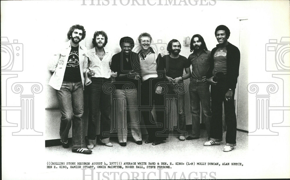 1977 Press Photo Average White Band (Music Group) - Historic Images