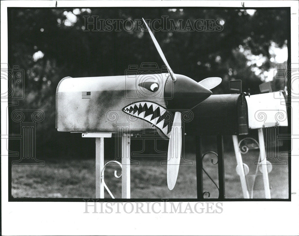 1991 Press Photo John Mermon Own Box Mail Spring Hill Bishop Road Taylor Street - Historic Images