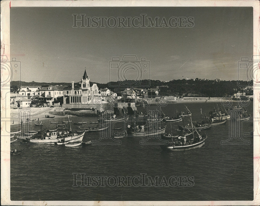 1956 Press Photo Portugal Town Villages Costa Dosol Cascais Lisbon - Historic Images