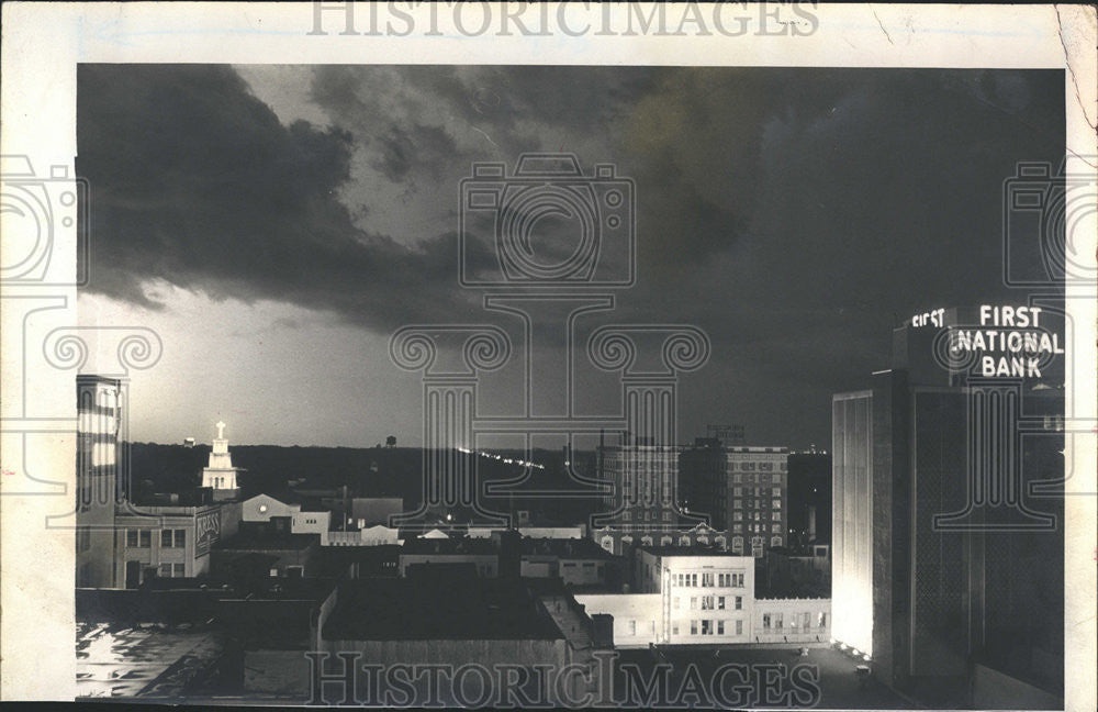 1961 Press Photo Pinellas St Petersburg Skyline Reflection - Historic Images