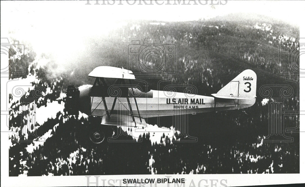 1980 Press Photo Swallow Airplane Biplane - Historic Images