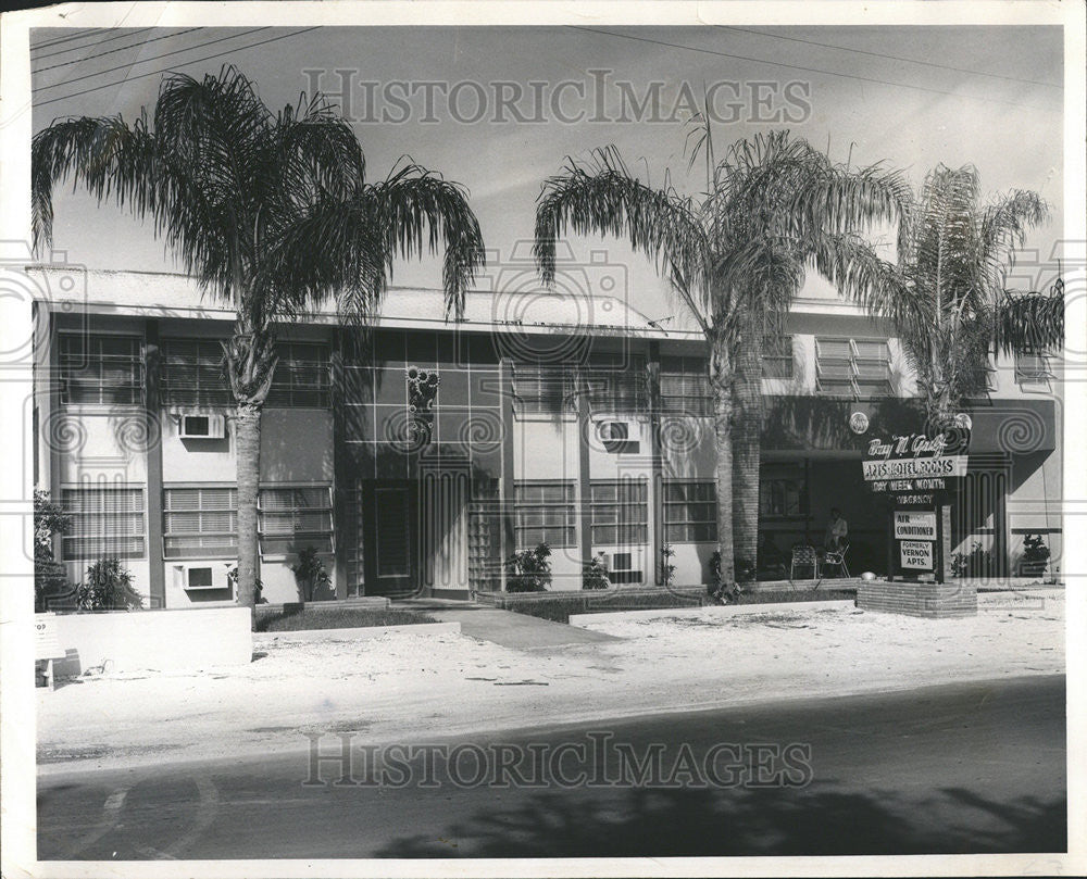 1952 Press Photo Bay-N-Gulf Apartments - Historic Images