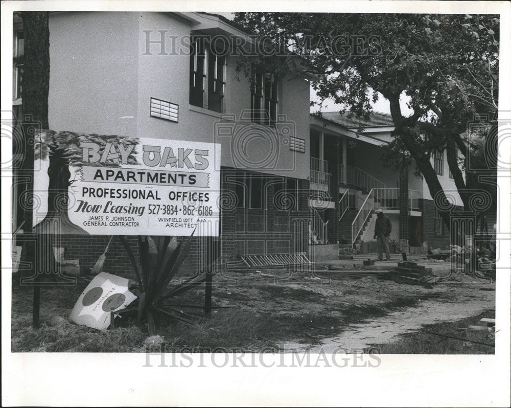 1968 Press Photo Bay Oaks Apartments - Historic Images