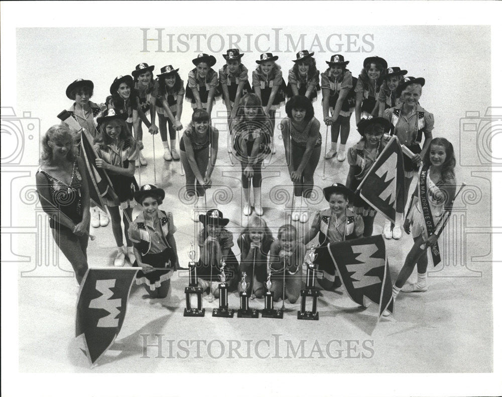 1982 Press Photo Largo Recreation Florida State Baton Twirling - Historic Images