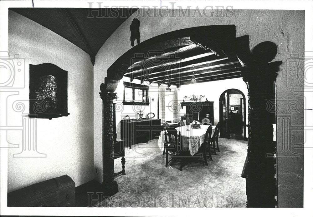 1980 Press Photo Various Interior Views of Home of Al Ronan, Built for Lighting - Historic Images