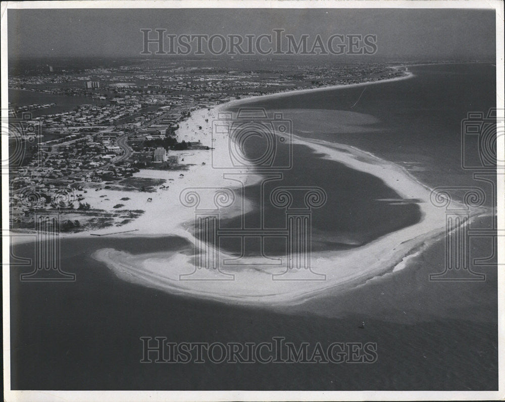 1970 Press Photo Aerial View of Island - Historic Images