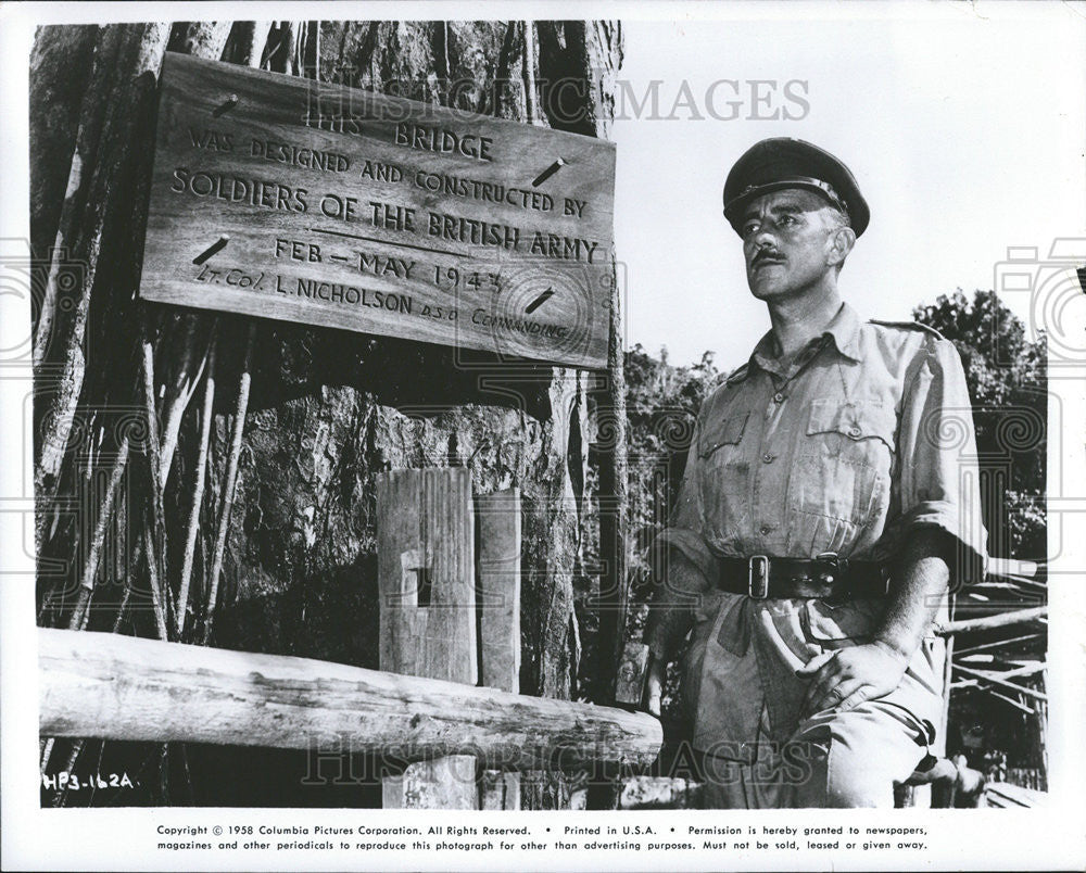 1958 Press Photo Movies, Bridge On The River Kwai - Historic Images