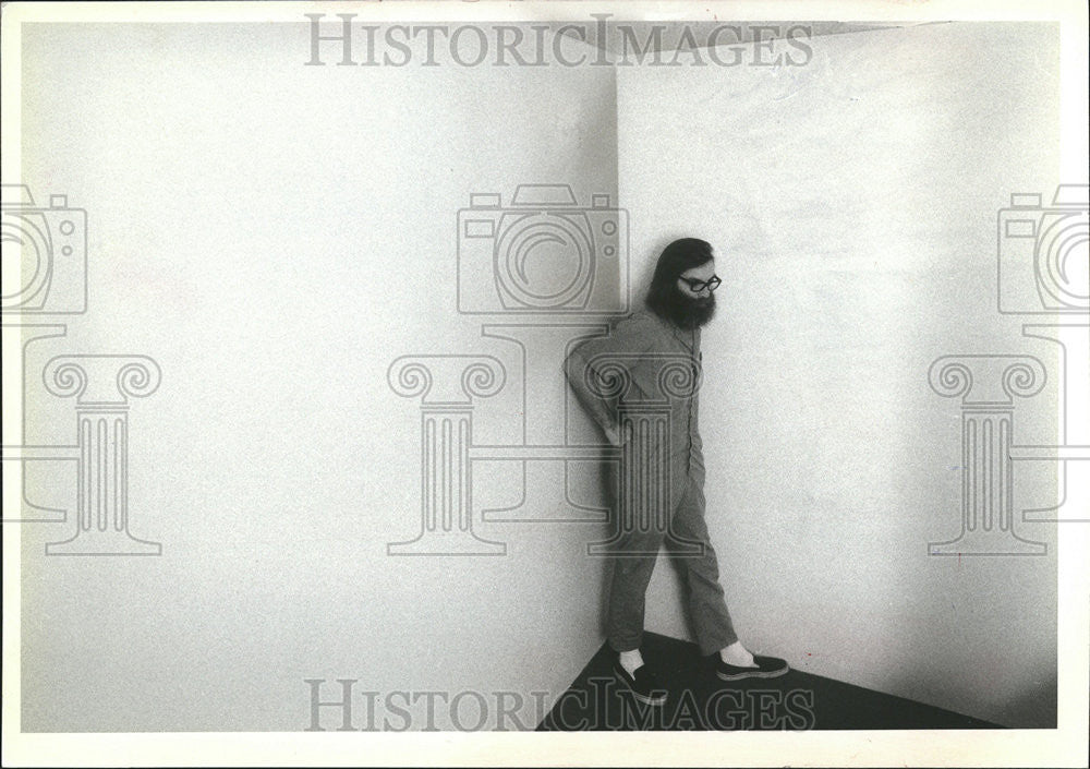 1981 Press Photo Inmate Rev Larry Rosebaugh  Metropolitan Correctional Center - Historic Images