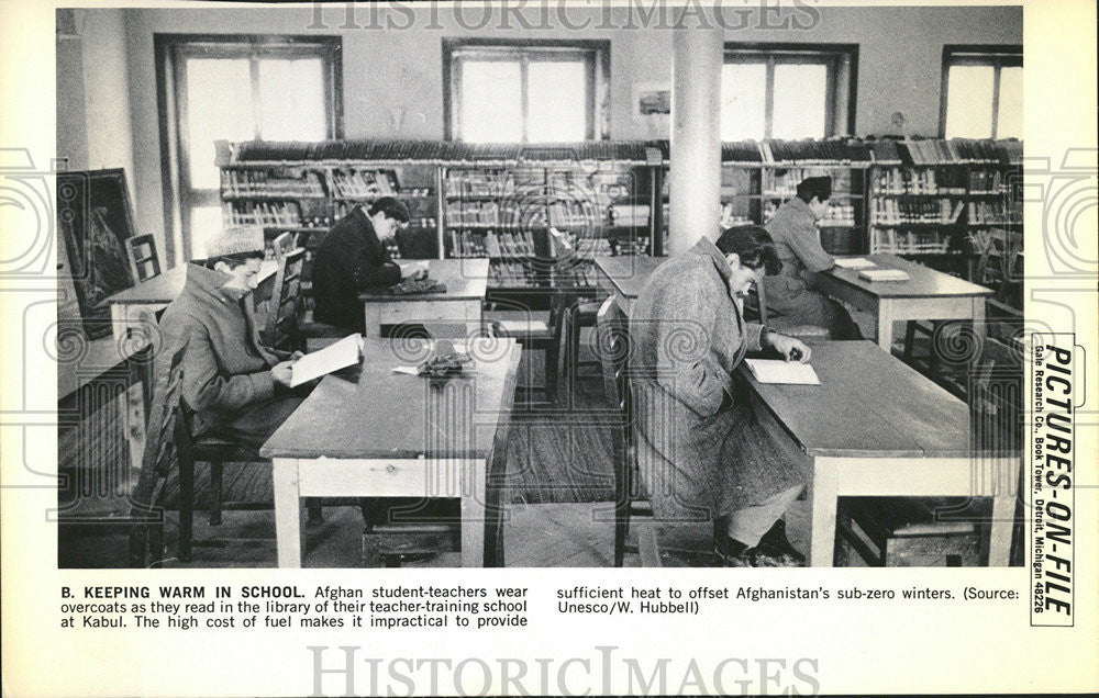 1957 Press Photo Keeping School Afghan  Student Teacher  Kabul - Historic Images