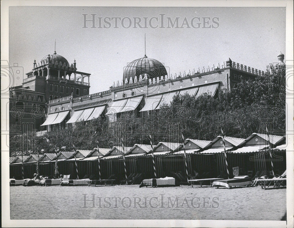 1957 Press Photo The 18th International Film Festival at Venice are Deserted - Historic Images