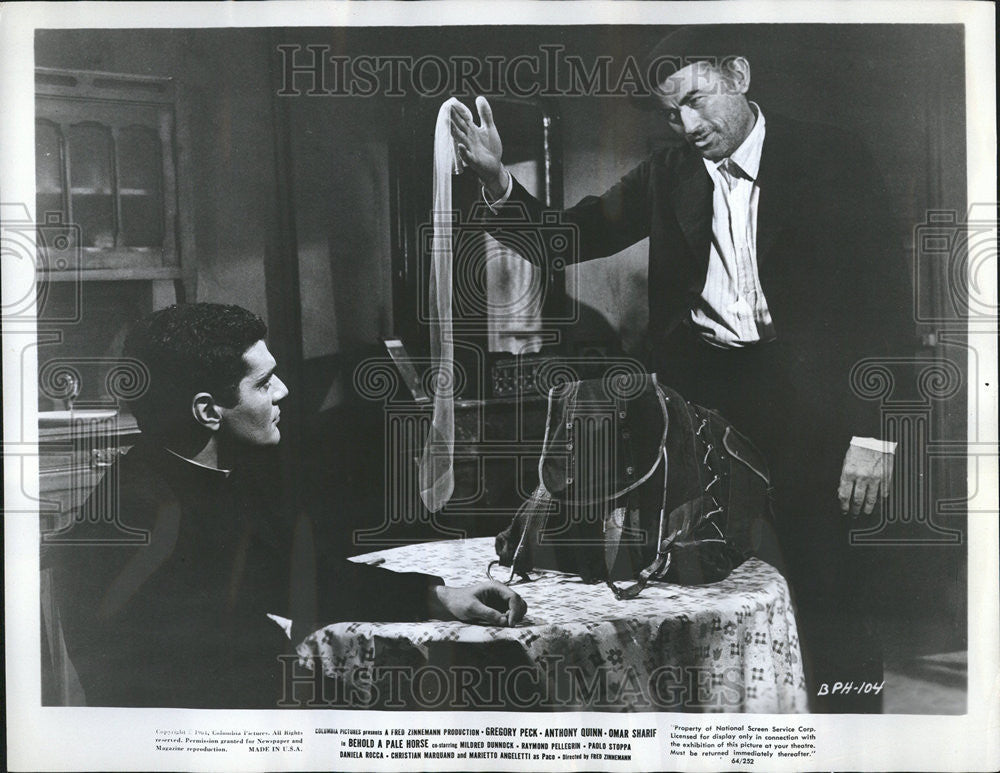 Press Photo Columbia  Fred Zinnermann  Behold Pale Horse Gregory Anthony Quinn - Historic Images