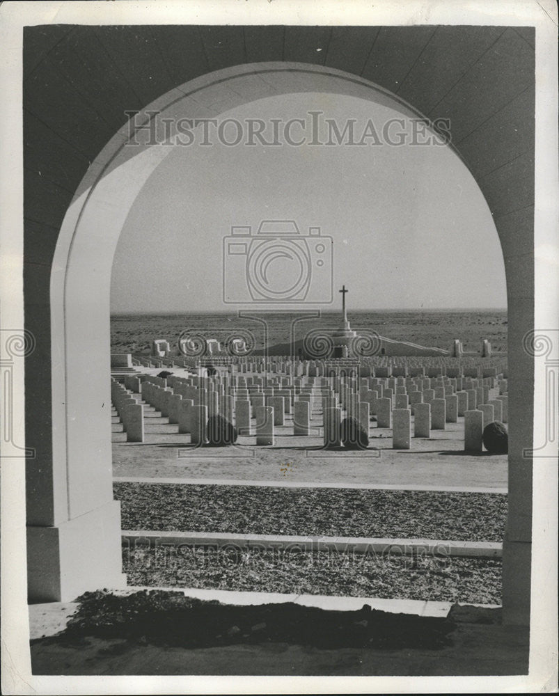 1954 Press Photo Butan Alamoin Memorial British Commonwealth Western Desert - Historic Images