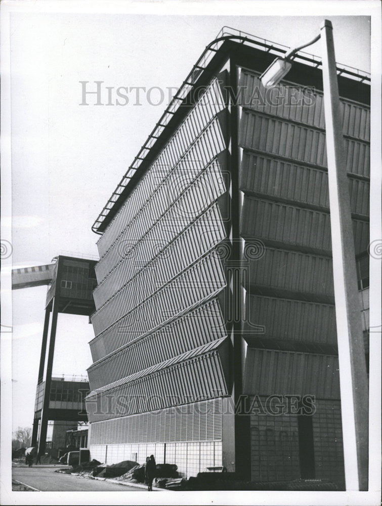 1957 Press Photo Marchwood Modern design Pattern House Einat Electric Power - Historic Images