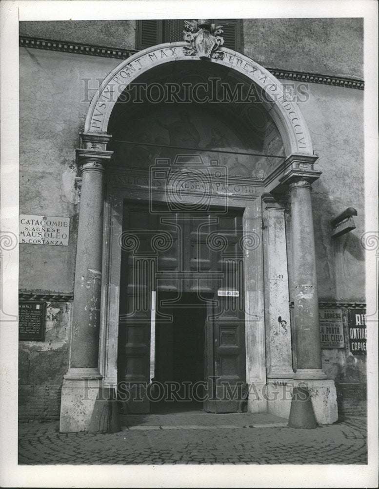 1946 Press Photo Sant&#39; Agnese Church Rome City Italy - Historic Images