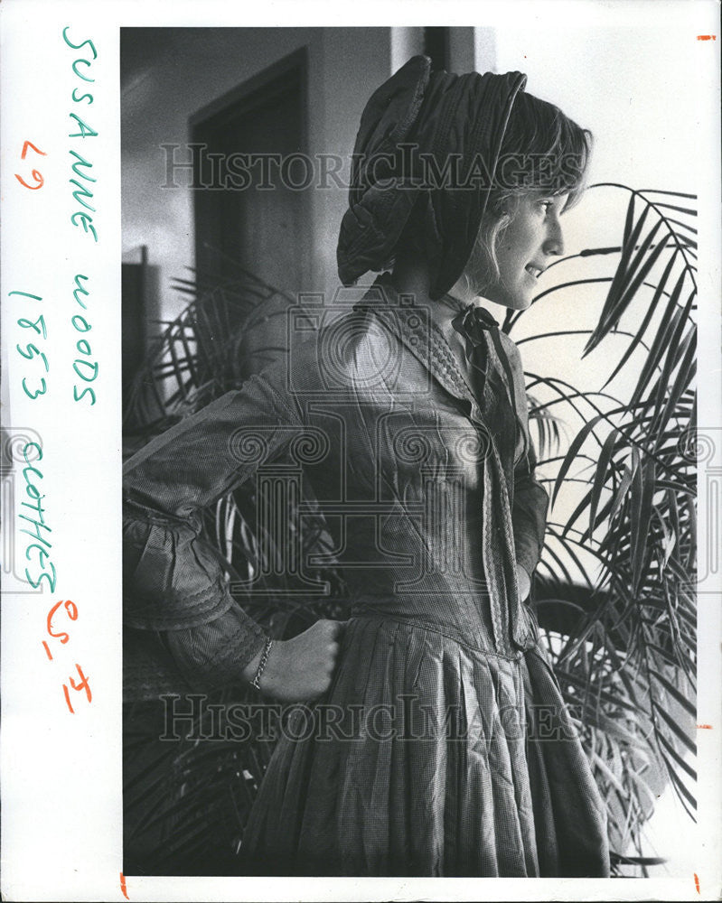 1976 Press Photo Parade of Fashions/St. Petersburg Florida/1853 Dress/Clothing - Historic Images