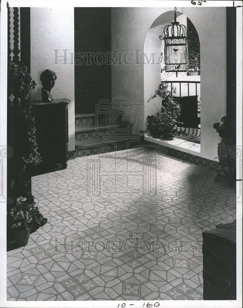 1977 Press Photo Home Interior Decorating Spanish Theme - Historic Images
