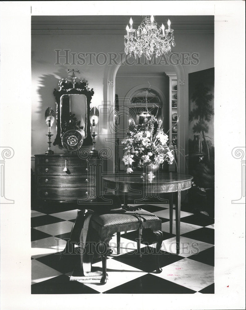 1991 Press Photo Decorative Foyer - Historic Images