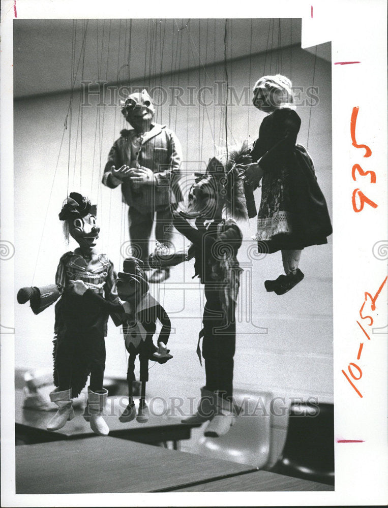 1976 Press Photo Bob Dolan/Religious Puppet Show/Florida/Puppetry - Historic Images