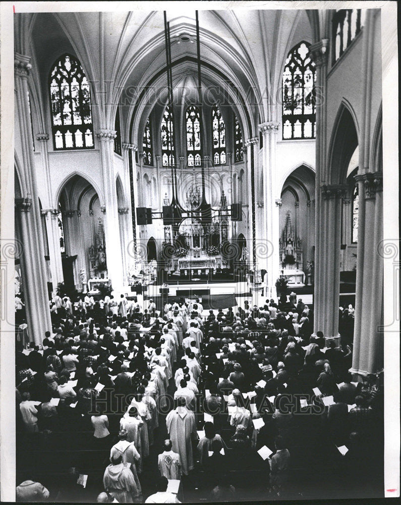 1981 Press Photo Immaculate Conception Basilica Recommitment Ceremony - Historic Images