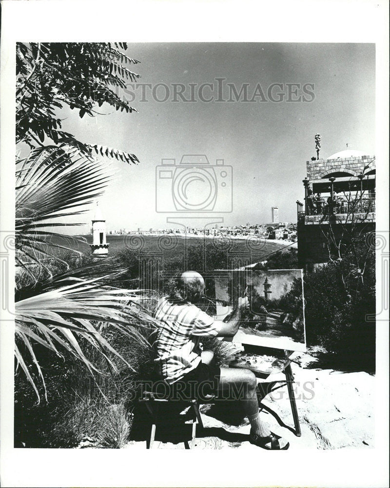 1972 Press Photo Not Only Artists Appreciate Contrasts of Tel-Aviv-Jaffa - Historic Images