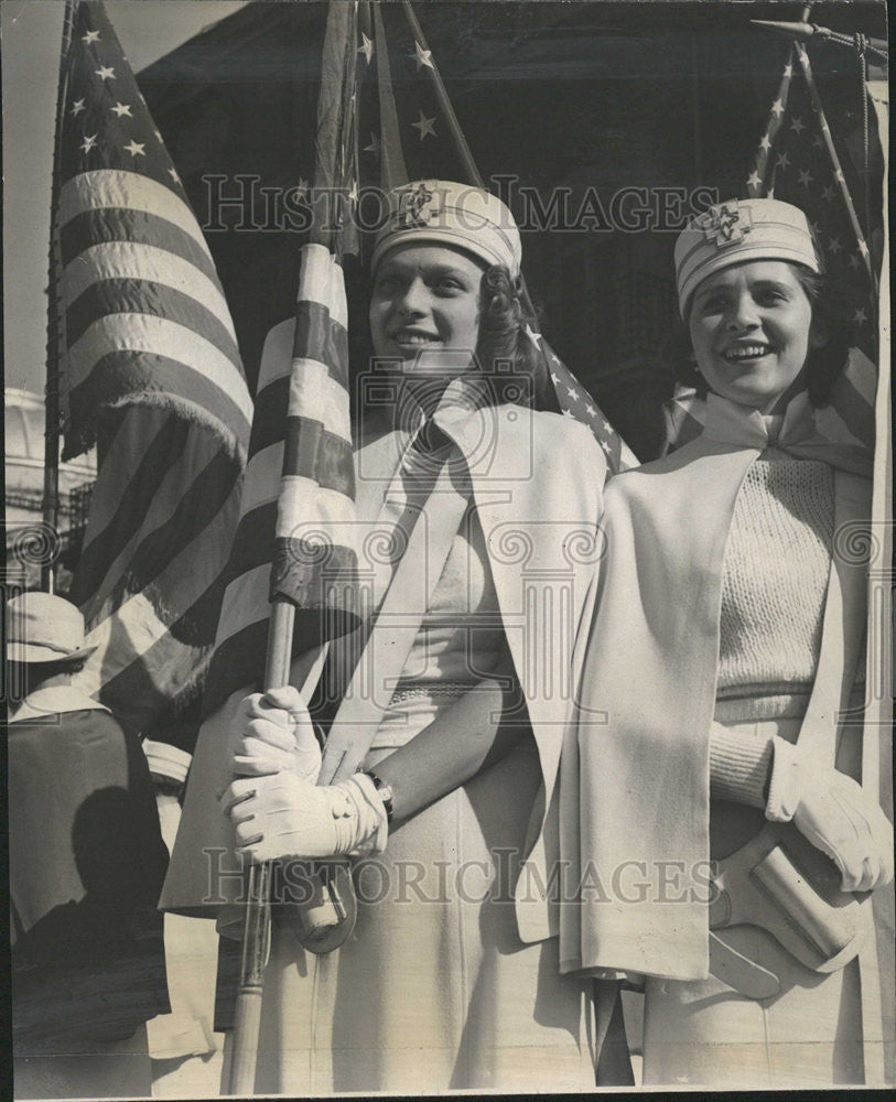 1938 Press Photo Auxiliary of the Spanish-American War Veterans - Historic Images