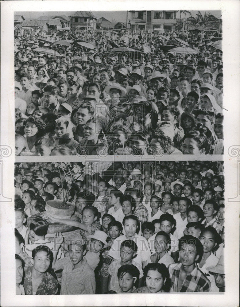 1953 Press Photo Philippines Elections Elpidio Quirino Ramon Magsaysay - Historic Images