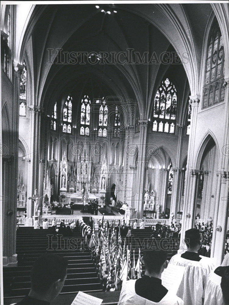 1962 Press Photo Basilica Hall Immaculate Conference - Historic Images