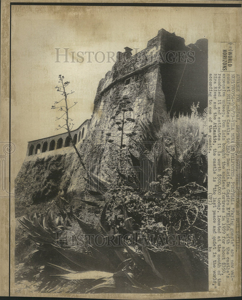 1973 Press Photo Milfontes Castle Vila De Milfontes Portugal - Historic Images