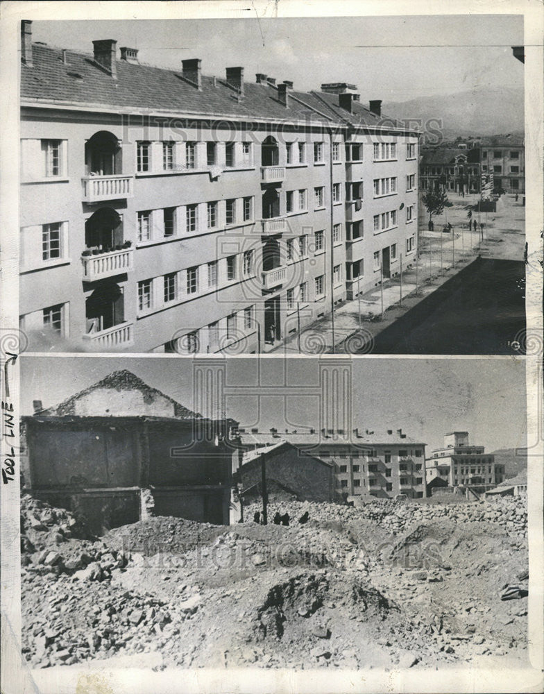 1949 Press Photo Titocrad Yugoslav Republic capital Montenegro reconstruction - Historic Images