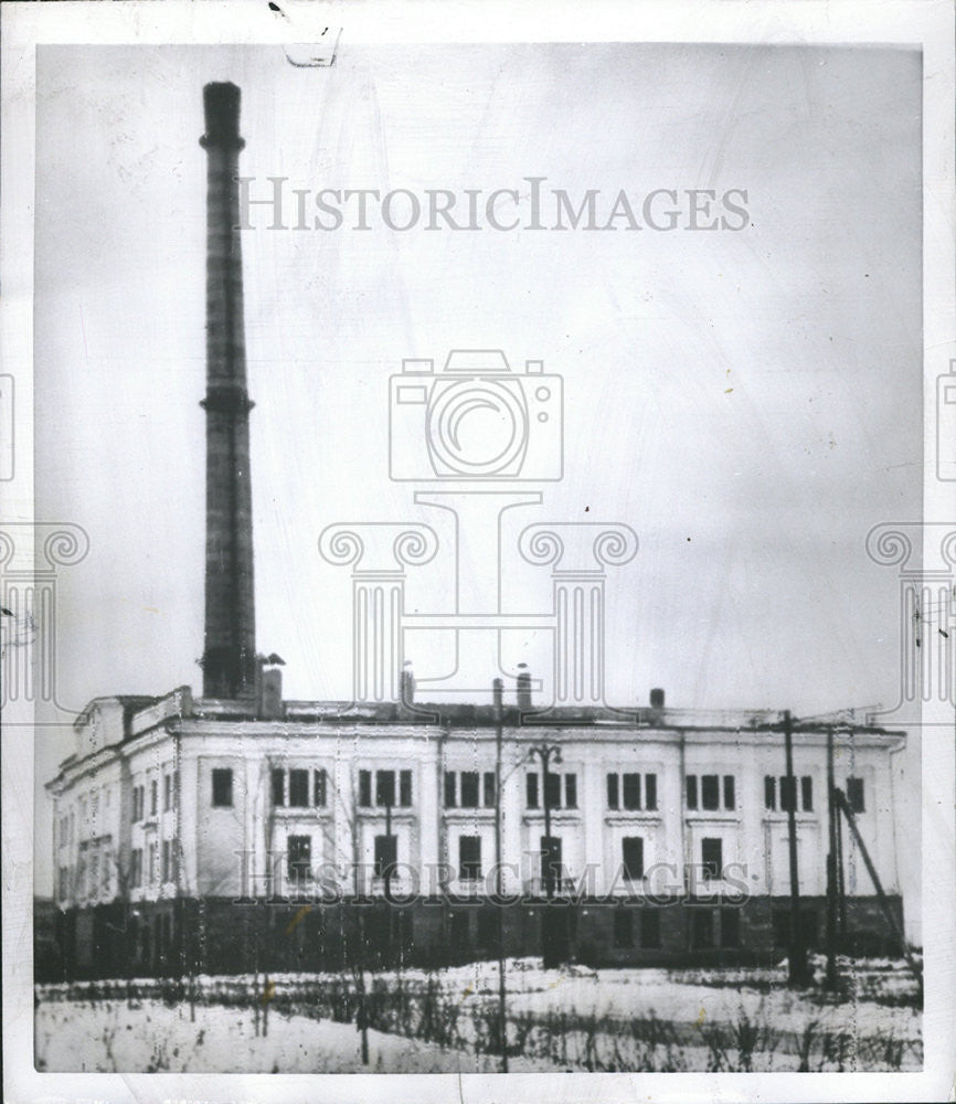 1955 Press Photo Russia atomic power Station Reported Seven Month - Historic Images