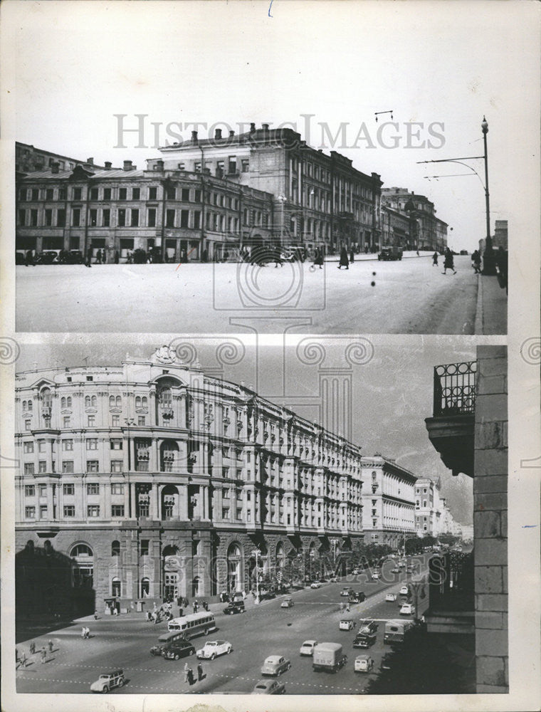 1957 Press Photo Scene from Moscow, Russian capital - Historic Images