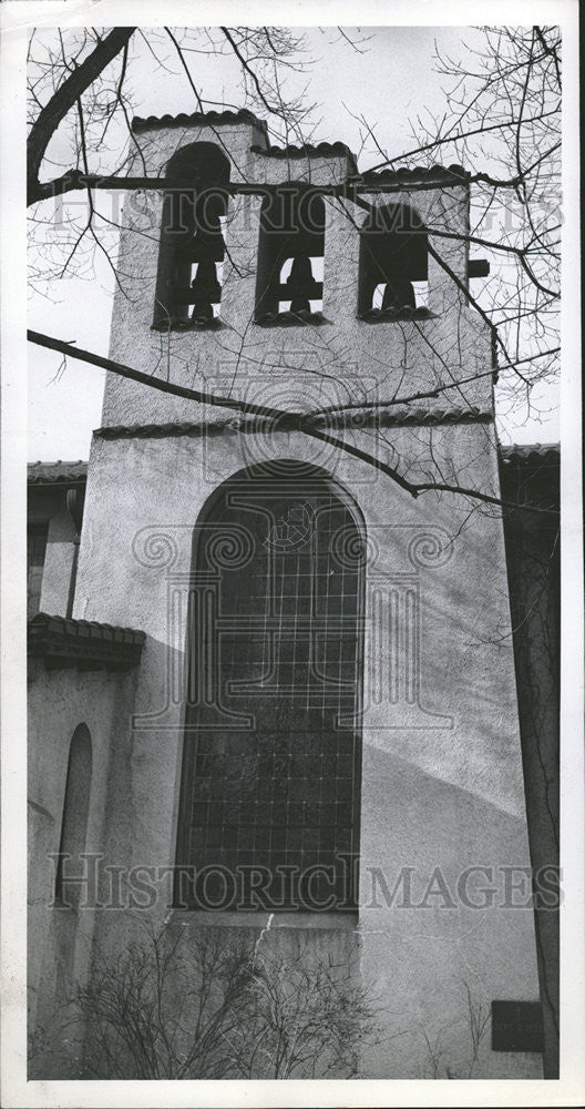 1947 Press Photo Bell Tower Saint Thomas Episcopal Church Denver Colorado - Historic Images