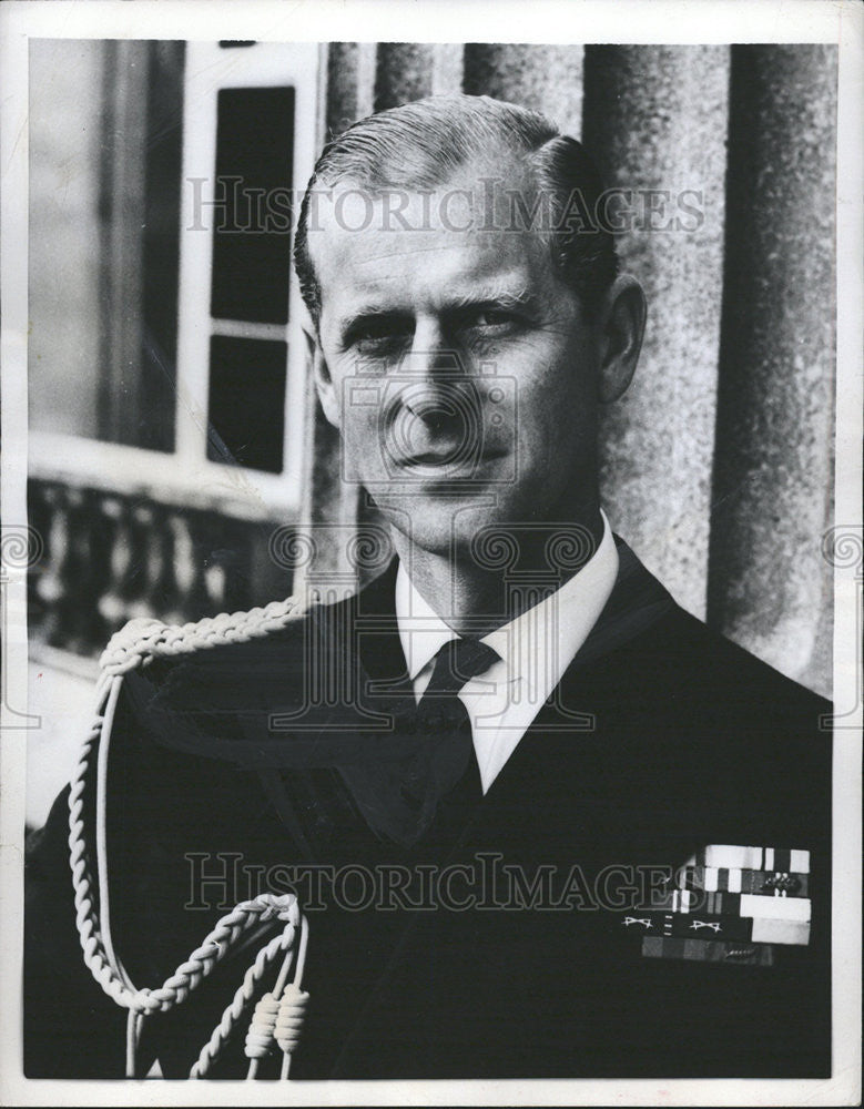 1957 Press Photo Fleet Royal Navy Prince Philip Duck Edinburgh London - Historic Images