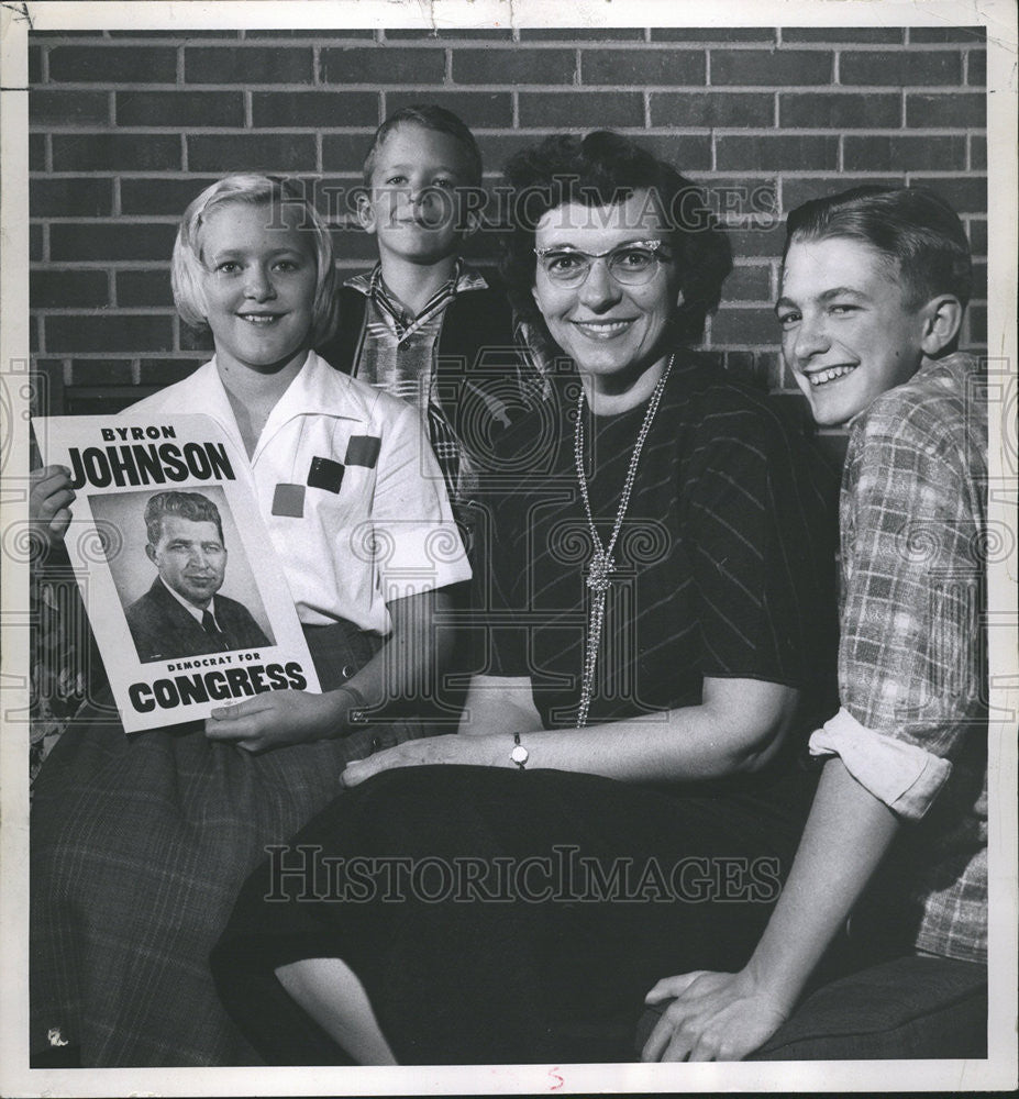 1958 Press Photo Campaign Race Win U S Congress Seat District Solely Byran - Historic Images