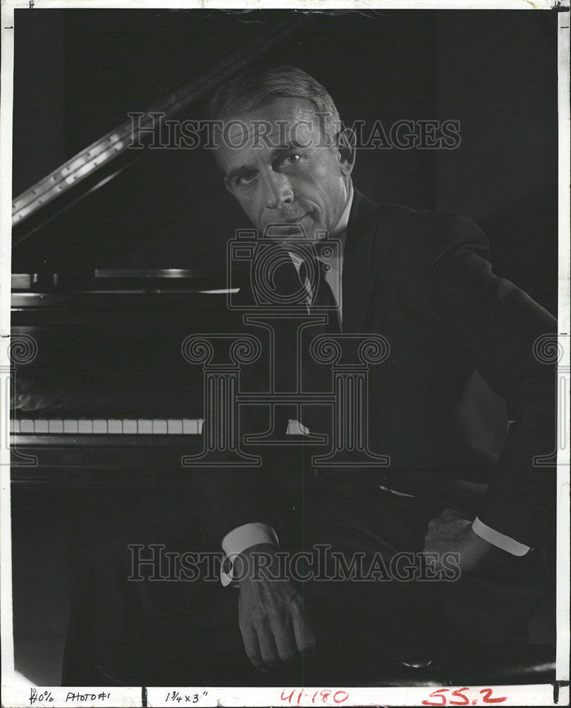 1981 Press Photo Jacques Abram American Classical Pianist Musician - Historic Images