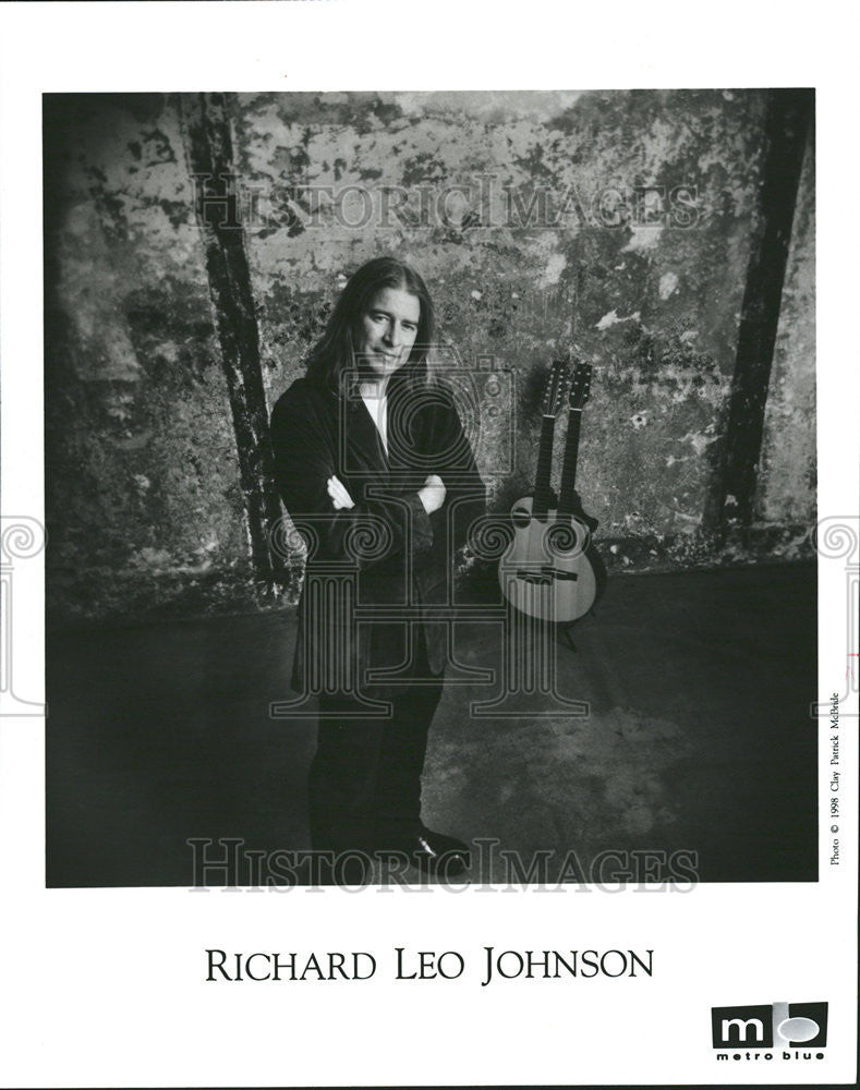 1999 Press Photo Richard Leo Johnson American Acoustic Guitarist - Historic Images