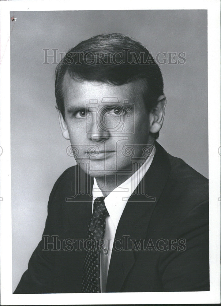 1990 Press Photo James Mark Abernathy Financial Consultant Jacobson Associates - Historic Images