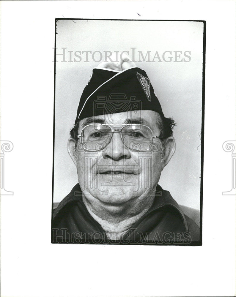 1985 Press Photo Willard Aaron New Port Richey Florida Fleet Reserve - Historic Images