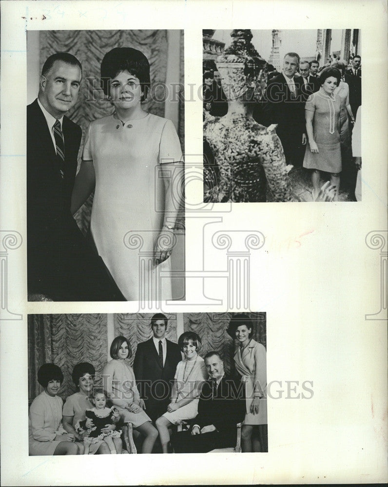 1970 Press Photo Spiro Theodore Agnew Vice President United States Family - Historic Images