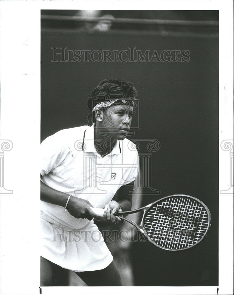 1992 Press Photo Katrina Adams Nutrition exercise way living Bat Ball  Ground - Historic Images