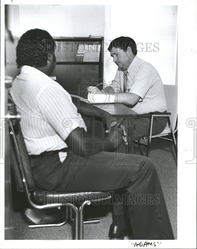 1991 Press Photo  David Adams Genesis Residential Treatment Center Counselor - Historic Images