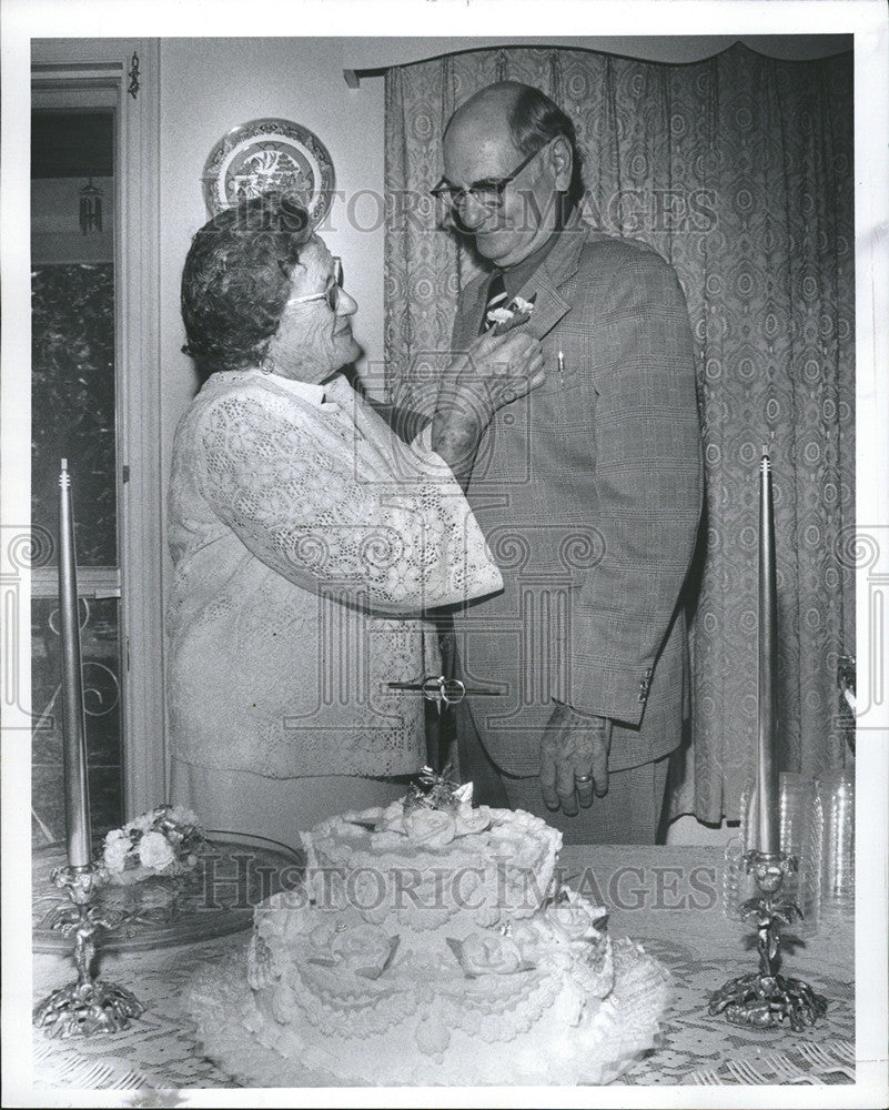 1978 Press Photo Ernest Adair Golden Wedding Anniversary - Historic Images