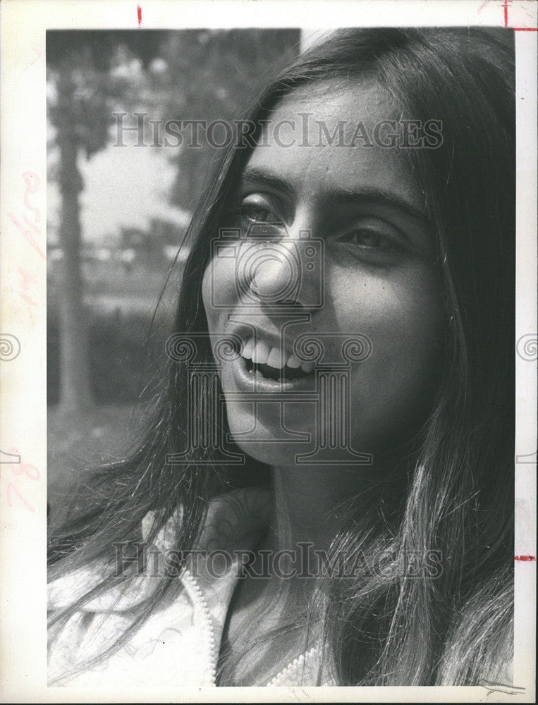 1971 Press Photo Diana Acevedo American Fashion Model Fashion Designer Chicago - Historic Images