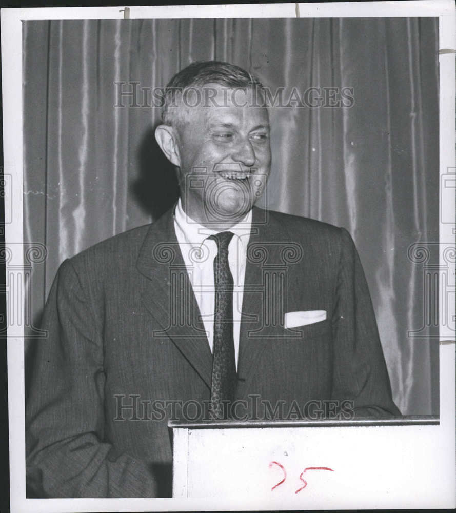 1955 Press Photo William F Nicholson American Politician Government Official - Historic Images