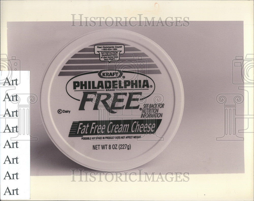 1994 Press Photo Free Philadelphia cheese - Historic Images