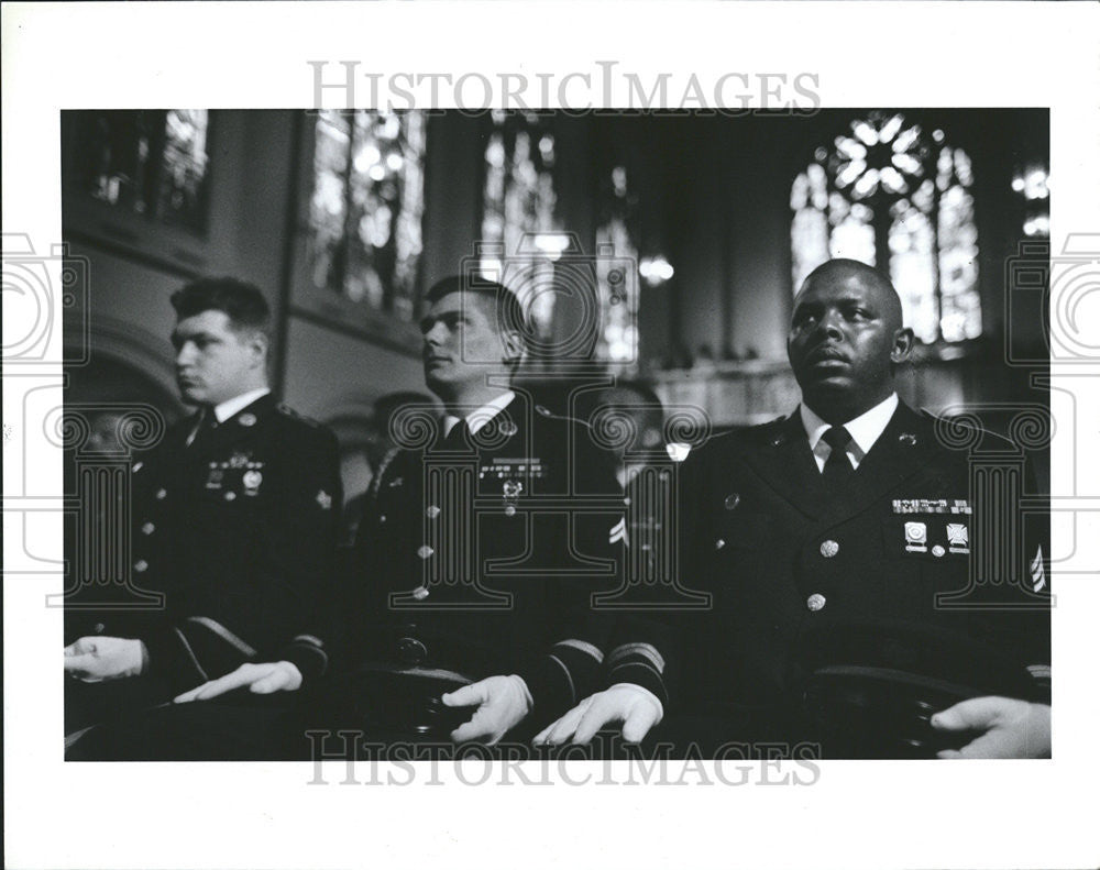 1991 Press Photo Anthony Riggs Funeral - Historic Images