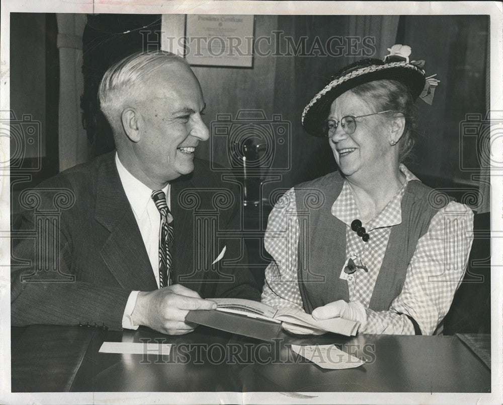 1950 Press Photo William W. Slocum President United Bank Michigan - Historic Images